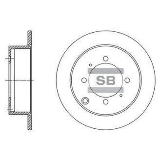 Гальмівний диск Hi-Q (SANGSIN) SD1138