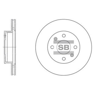 Гальмівний диск Hi-Q (SANGSIN) SD2010