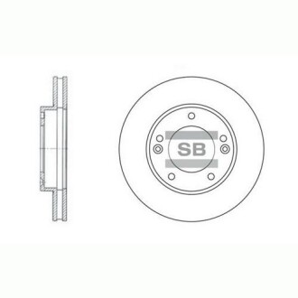 Гальмівний диск Hi-Q (SANGSIN) SD2026