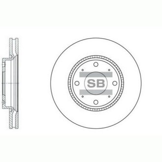 Диск гальмівний Hi-Q (SANGSIN) SD2029