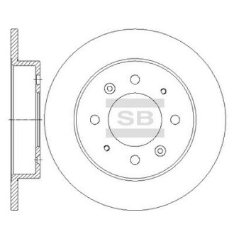 Диск гальмівний Hi-Q (SANGSIN) SD2041