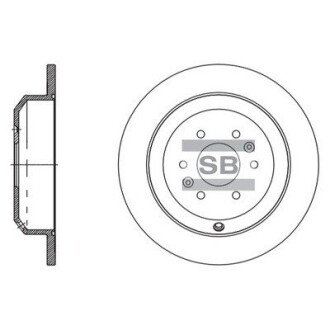 Гальмівний диск Hi-Q (SANGSIN) SD2066