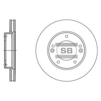 Диск гальмівний Hi-Q (SANGSIN) SD2067