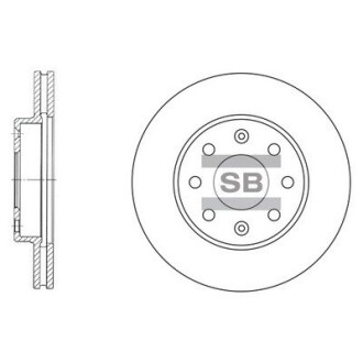 Диск гальмівний Hi-Q (SANGSIN) SD3001