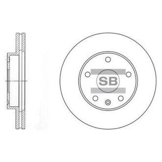 Гальмівний диск Hi-Q (SANGSIN) SD3006