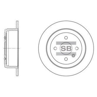 Гальмівний диск Hi-Q (SANGSIN) SD3013