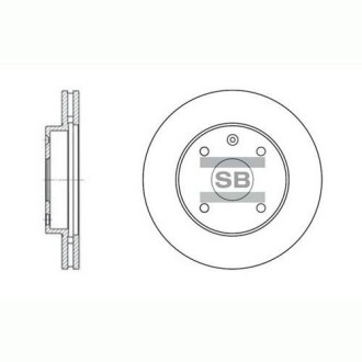 Диск тормозной Hi-Q (SANGSIN) SD3017