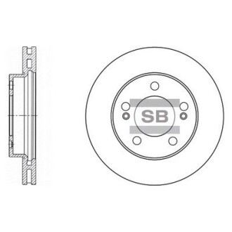 Диск тормозной SSANGYONG KYRON ACTYON передн. (выр-во SANGSIN) Hi-Q (SANGSIN) SD3024