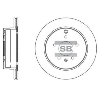 Гальмівний диск Hi-Q (SANGSIN) SD3039