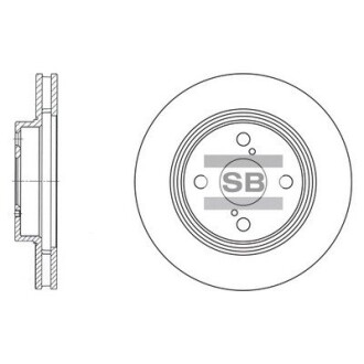 Гальмівний диск Hi-Q (SANGSIN) SD4006