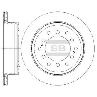 Диск гальмівний TOYOTA LAND CRUISER 2.4 задн. (SANGSIN) Hi-Q (SANGSIN) SD4027