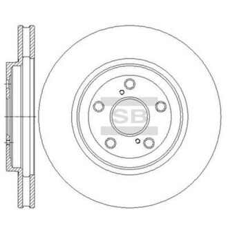 Диск гальмівний TOYOTA LEXUS RX300, 350, 400, 450 передн. (SANGSIN) Hi-Q (SANGSIN) SD4033