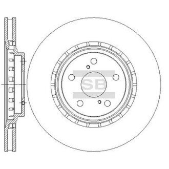 Тормозной диск Hi-Q (SANGSIN) SD4034