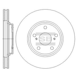 Тормозной диск Hi-Q (SANGSIN) SD4047