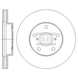 Диск гальмівний TOYOTA TOYOTA RAV4 II 00-05 передн. (SANGSIN) Hi-Q (SANGSIN) SD4050