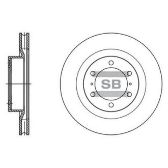 Гальмівний диск Hi-Q (SANGSIN) SD4090