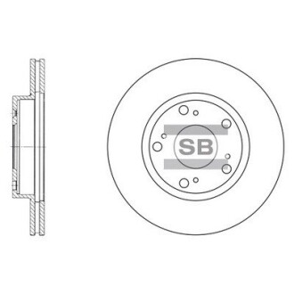 Диск тормозной HONDA CIVIC (2006-2009) передн. (выр-во SANGSIN) Hi-Q (SANGSIN) SD4102