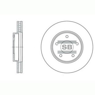 Гальмівний диск Hi-Q (SANGSIN) SD4202