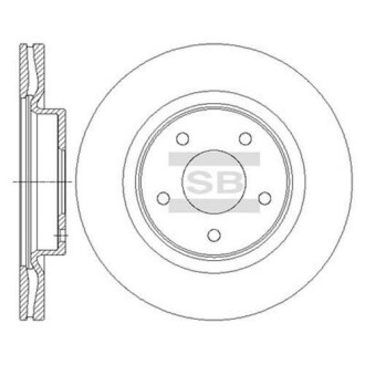 Гальмівний диск Hi-Q (SANGSIN) SD4223