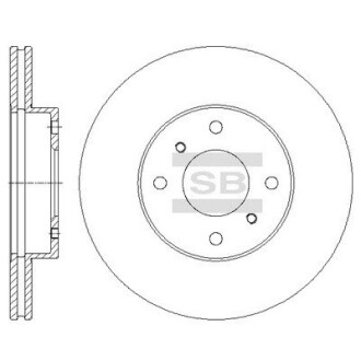 Диск гальмівний NISSAN 180, 200SX, ALMERA, PRIMERA передн. (SANGSIN) Hi-Q (SANGSIN) SD4231