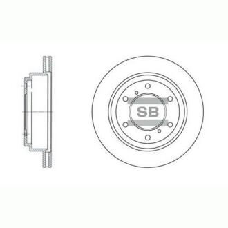 Диск гальмівний MITSUBISHI PAJERO III передн. (SANGSIN) Hi-Q (SANGSIN) SD4307