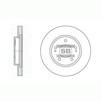 Гальмівний диск Hi-Q (SANGSIN) SD4308