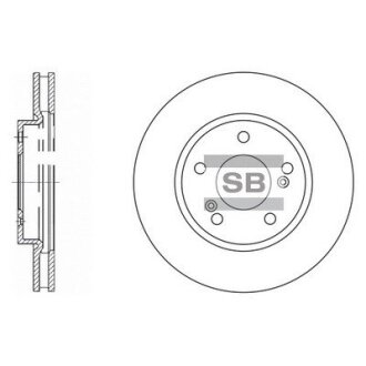 Диск тормозной Hi-Q (SANGSIN) SD4312