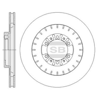 Гальмівний диск Hi-Q (SANGSIN) SD4322