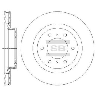 Гальмівний диск Hi-Q (SANGSIN) SD4324