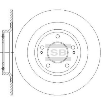 Диск тормозной Hi-Q (SANGSIN) SD4344