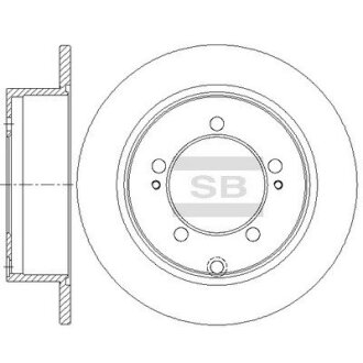 Диск тормозной Hi-Q (SANGSIN) SD4354