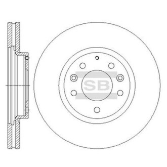 Диск гальмівний MAZDA Mazda CX-7 2.3 2006 - передн. (SANGSIN) Hi-Q (SANGSIN) SD4414