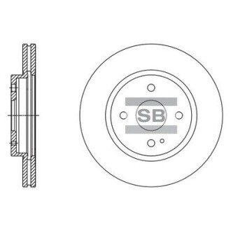 Диск гальмівний MAZDA 2 передн. (SANGSIN) Hi-Q (SANGSIN) SD4418