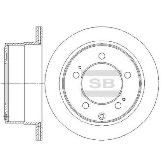 Диск тормозной Hi-Q (SANGSIN) SD4668