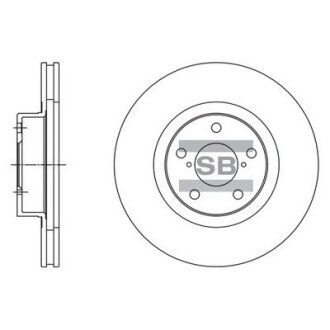 Диск гальмівний SUBARU B3B4 передн. (SANGSIN) Hi-Q (SANGSIN) SD4702