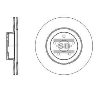 Диск гальмівний SUBARU FORESTER передн. (SANGSIN) Hi-Q (SANGSIN) SD4703