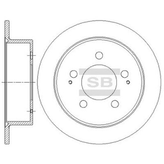 Диск тормозной SSANGYONG KYRON (05/05-) задн. (выр-во SANGSIN) Hi-Q (SANGSIN) SD5201