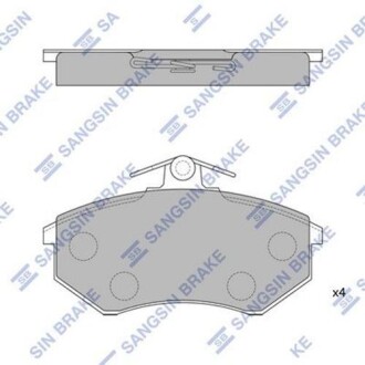 Комплект гальмівних колодок Hi-Q (SANGSIN) SP1043