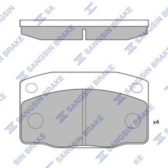 Комплект гальмівних колодок Hi-Q (SANGSIN) SP1055