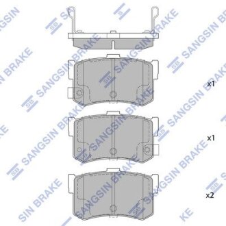 Колодки тормозные дисковые Hi-Q (SANGSIN) SP1074