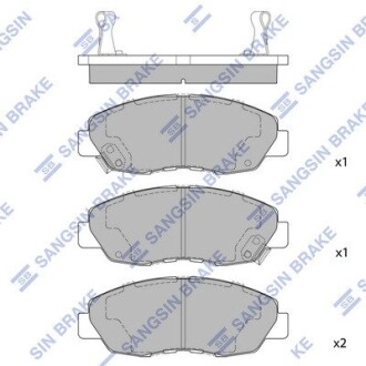 Колодка гальм. диск. HONDA ACCORD передн. (SANGSIN) Hi-Q (SANGSIN) SP1109