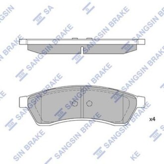 Колодка гальм. диск. CHEVROLET EPICA 2.0 06- задн. (SANGSIN) Hi-Q (SANGSIN) SP1119-R