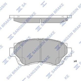 Колодка тормозов. диск. LEXUS ES 250, 300, 300V6 24V 89-97 передн. (выр-во SANGSIN) Hi-Q (SANGSIN) SP1138