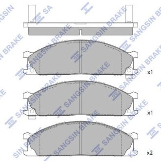 Колодки тормозные дисковые Hi-Q (SANGSIN) SP1140