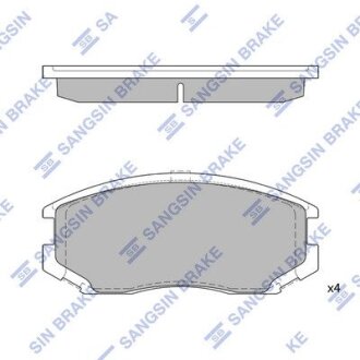 Комплект гальмівних колодок - дискові Hi-Q (SANGSIN) SP1142A