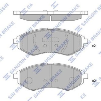 Колодка гальм. диск. CHEVROLET AVEO передн. (SANGSIN) Hi-Q (SANGSIN) SP1158