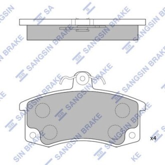 Колодка гальм. диск. ВАЗ 2108-2110 передн. (SANGSIN) Hi-Q (SANGSIN) SP1181