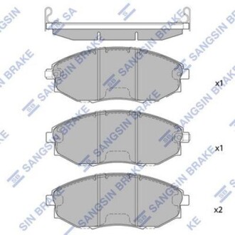 Колодка гальм. диск. CHEVROLET EPICA 1.8I, 2.0I, 2.5I 06 - передн. (SANGSIN) Hi-Q (SANGSIN) SP1193