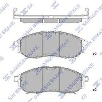 Колодка тормозов. диск. NISSAN NAVARA D40 передн. (выр-во SANGSIN) Hi-Q (SANGSIN) SP1249