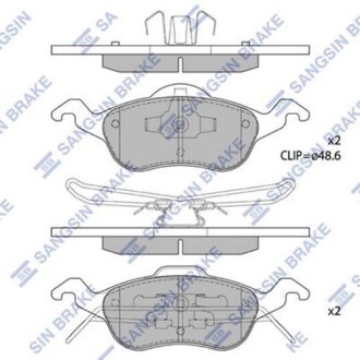 Колодка гальм. диск. FORD FOCUS передн. (SANGSIN) Hi-Q (SANGSIN) SP1259